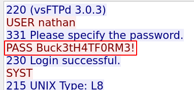 FTP connection in 0.pcap